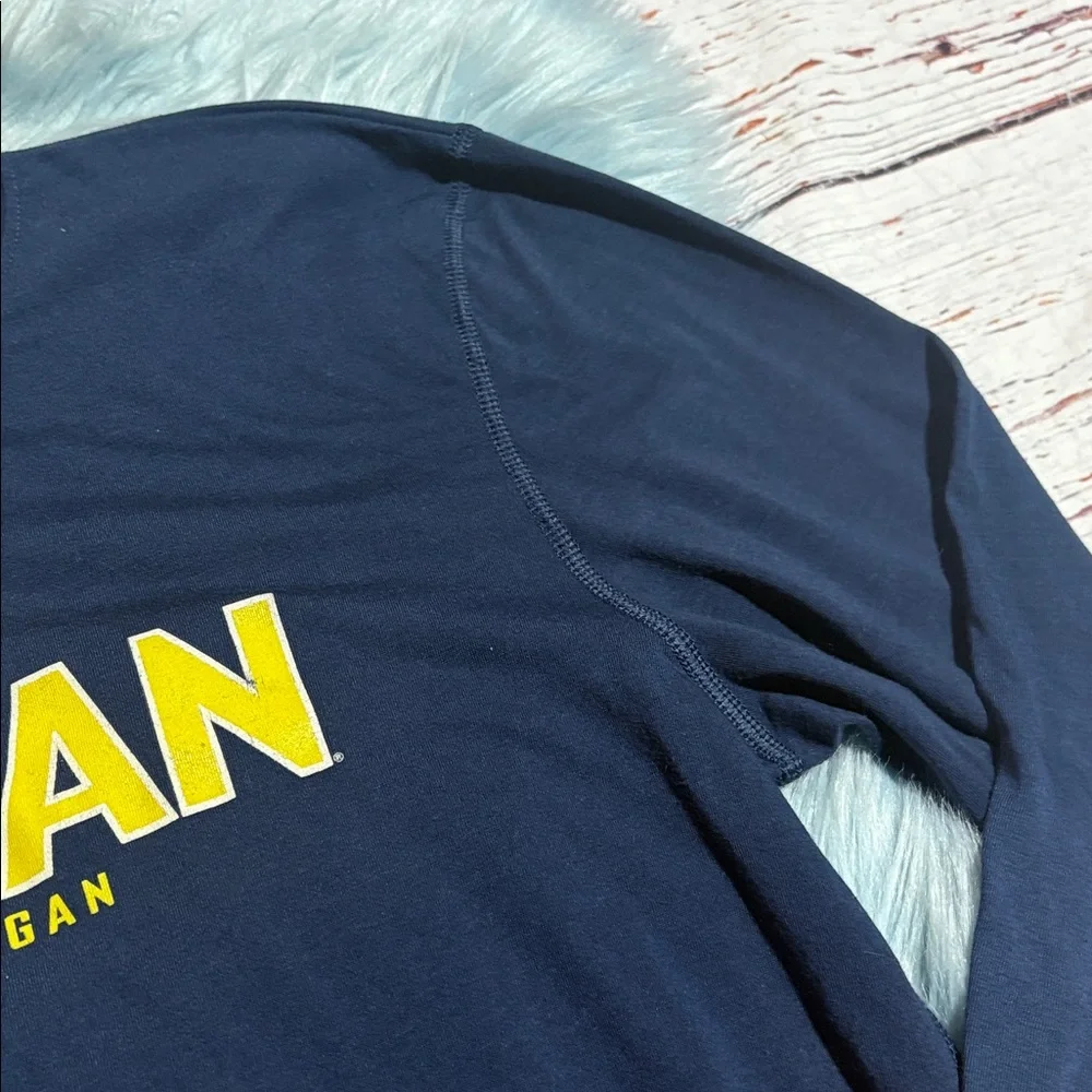 Adidas Navy Blue Michigan Wolverines Long Sleeve Tee sz XL